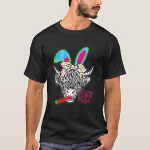 T-shirt Joyeuses Pâques Génisse Drôle Génisse de Vache Hig