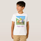 T-shirt Joyeuses Pâques Poulet (Devant entier)