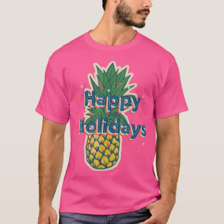 T-shirt Joyeuses vacances Ananas Adulte Funny Noël T-S