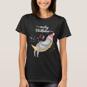 T-shirt Joyeuses vacances de lune de paresse de