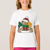 T-shirt Joyeuses vacances Ours de Noël (Devant)