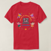T-shirt Joyeux 00 jours d'école en ligne Little Rockstar (Design devant)