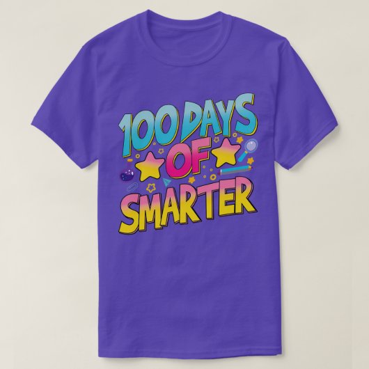 T-shirt Joyeux 00e Jours D'École 00 Jours Cadeau Plus inte (Design devant)
