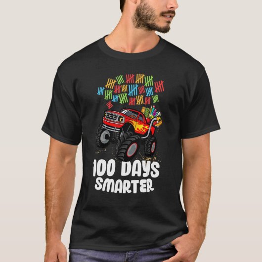 T-shirt Joyeux 100 Jour de l'école Smarter - 100 Jours de (Devant)