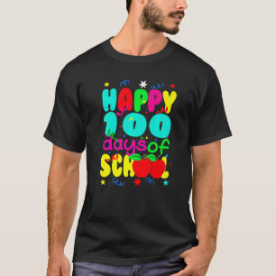 T-shirt Joyeux 100 Jours De Cute École Enseignant Étudiant