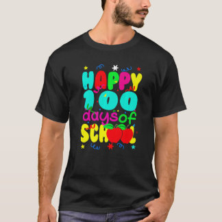 T-shirt Joyeux 100 Jours De Cute École Enseignant Étudiant