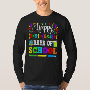 T-shirt Joyeux 100 Jours De L'École 100ème Équipement Math