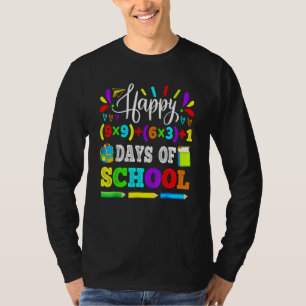 T-shirt Joyeux 100 Jours De L'École 100ème Équipement Math