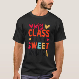 T-shirt Joyeux 100 Jours De L'École Maternelle Enseignante