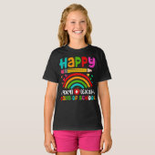 T-shirt Joyeux 100 jours de l'école Rainbow Math (Devant entier)