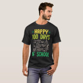 T-shirt Joyeux 100 Jours De Mathématiques École Équations  (Devant entier)