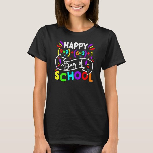 T-shirt Joyeux 100 Jours De Mathématiques Scolaires Formul (Devant)