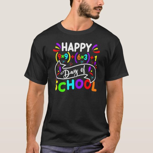 T-shirt Joyeux 100 Jours De Mathématiques Scolaires Formul (Devant)