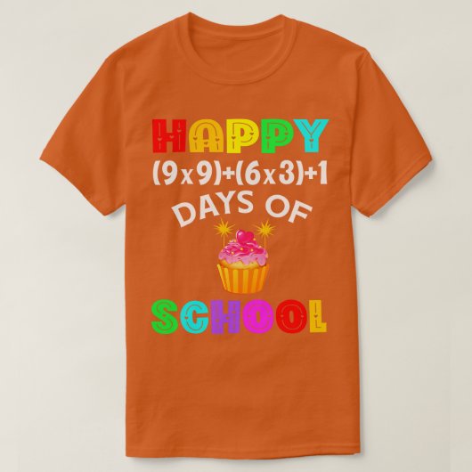 T-shirt Joyeux 100 Jours D'École (Design devant)