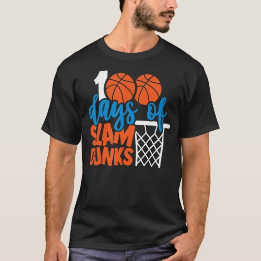 T-shirt Joyeux 100 Jours D'École 100 Jours De Slam Dunks B (Devant)
