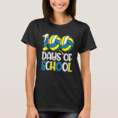 T-shirt Joyeux 100 Jours D'École 100E Jour Thé De Volley (Devant)