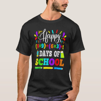 T-shirt Joyeux 100 Jours D'école 100ème Équation Mathémati