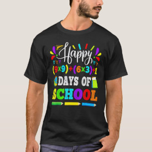 T-shirt Joyeux 100 Jours d'École 100ème Équation Mathémati