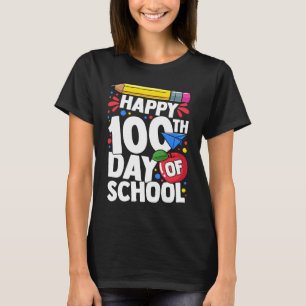 T-shirt Joyeux 100 Jours D'école 100ème Jour Garçons Fille