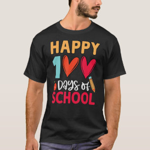 T-shirt Joyeux 100 jours d'école filles garçons maternelle