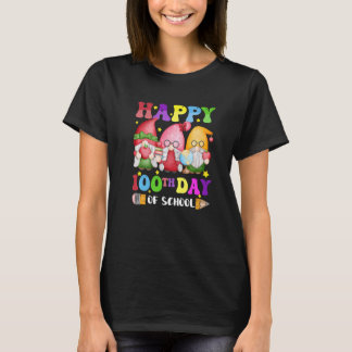 T-shirt Joyeux 100 Jours D'école Gnomies Enseignant Enfant