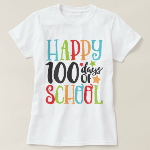 T-shirt Joyeux 100 Jours d'école mignonne coloré