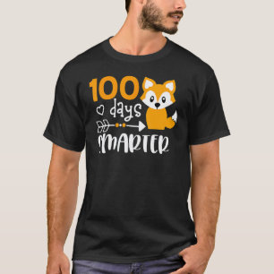 T-shirt Joyeux 100 Jours D'école Plus Intelligent Renard M