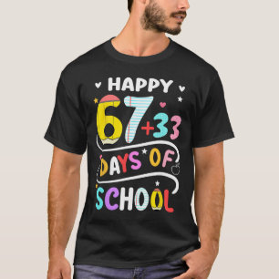 T-shirt Joyeux 100 Jours D'école Plus Intelligents 67 Ense