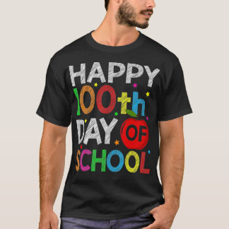 T-shirt Joyeux 100 Jours D'École Pour Enfants Garçons Ense