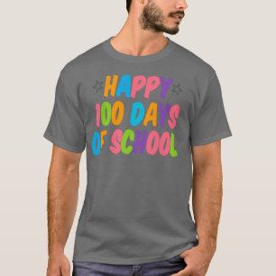 T-shirt Joyeux 100 Jours d'école pour enseignant pour enfa