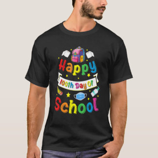 T-shirt Joyeux 100 Jours D'École Pour Enseignants Et Étudi