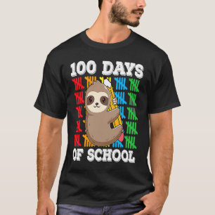 T-shirt Joyeux 100 jours d'école pour les élèves paresseux