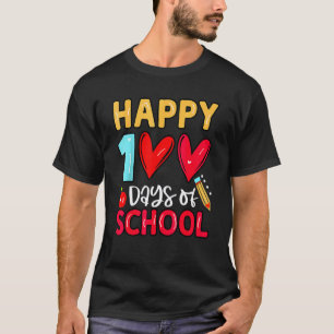T-shirt Joyeux 100 Jours D'école Remerciement Enseignant