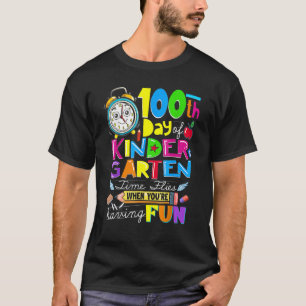 T-shirt Joyeux 100 Jours D'Enseignants De L'École De mater