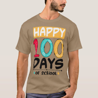 T-shirt Joyeux 100 jours sauvages de l'école t amp autocol