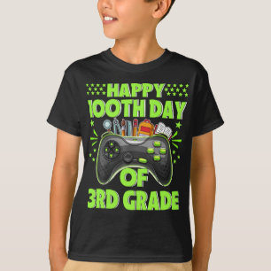 T-shirt Joyeux 100e jour de 3e année enseignant élève pour