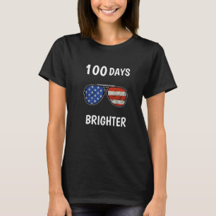 T-shirt Joyeux 100e Jour de l'école 100 Jours plus clair A