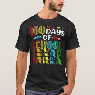 T-shirt Joyeux 100e jour de l'école enseignant filles garç