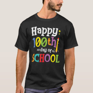 T-shirt Joyeux 100e Jour de l'école garçons filles enfants