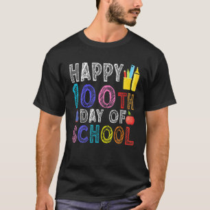 T-shirt Joyeux 100E Jour De L'École Jours Professeur Gif