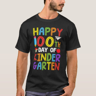 T-shirt Joyeux 100e jour de l'école maternelle Enseignant