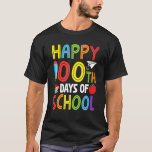 T-shirt Joyeux 100e jour de l'école maternelle Enseignant