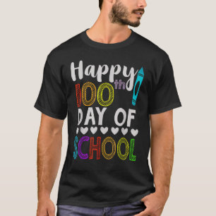 T-shirt Joyeux 100e jour de l'école maternelle Enseignant