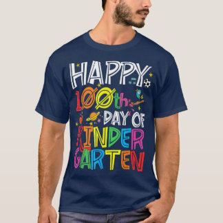 T-shirt Joyeux 100e jour de maternelle enseignant ou étudi