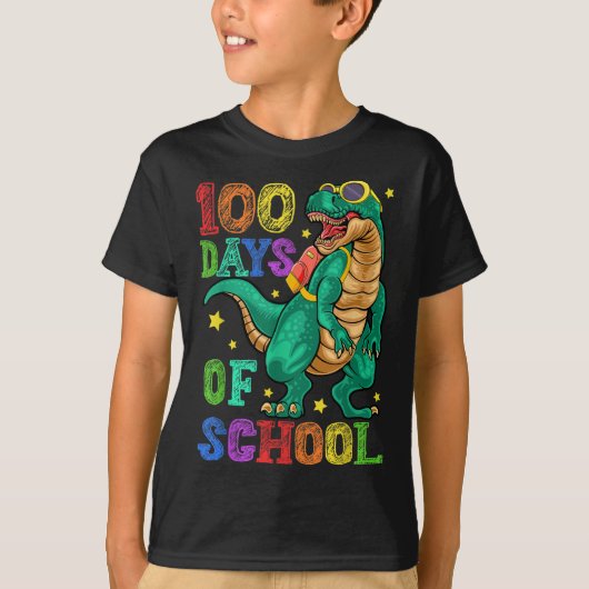 T-shirt Joyeux 100e jour d'école (Devant)