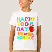 T-shirt Joyeux 100e jour d'école (Devant)
