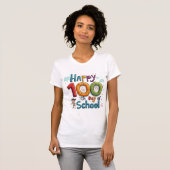 T-shirt joyeux 100e jour d'école (Devant entier)