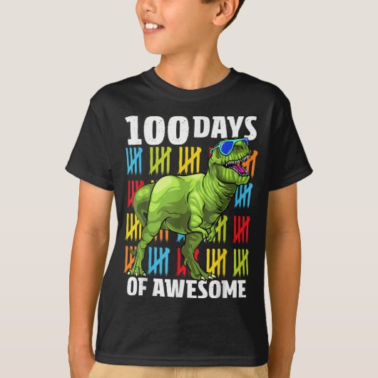 T-shirt Joyeux 100e jour d'école (Devant)