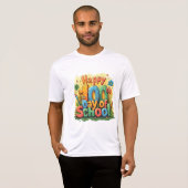 T-shirt joyeux 100e jour d'école (Devant entier)