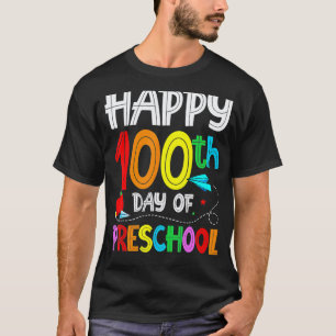 T-shirt Joyeux 100e jour d'École 100 jours de Préscolaire